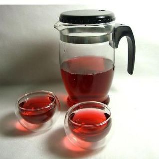 Newly listed 18oz clear Glass teapot,with filter, coffee pot，Cup,BP3