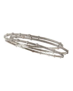 Set of Three Sterling Silver Bangles   