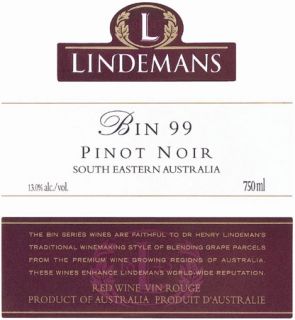 Lindemans Bin 99 Pinot Noir 2004 