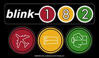 New, Genuine BLINK 182 Traffic Light Logo STICKER Decal