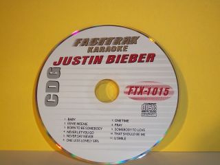   BEIBER CD+G NEW HOT 4 YOUR PLAYER NEVER LET YOU GO BABY U SMILE