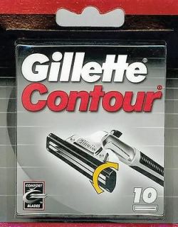 10 Gillette Contour/ATRA Blades NO LUBE   SAME AS ATRA NO LUBE   RARE 
