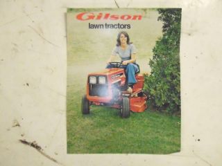 Gilson Lawn Tractors Sales Brochure Around 1977 Classic