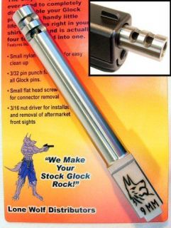 Glock 17 Extended Ported Barrel Gen 1 4 Lonewolf Brand Stainless LWD 