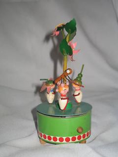 Antique Happy Birthday Musical Figurine Elpa made in Germany Needs 