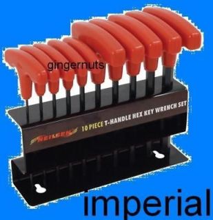   Imperial Hex Allen Key Set T Handle 4 Easy Turning Great For lathes