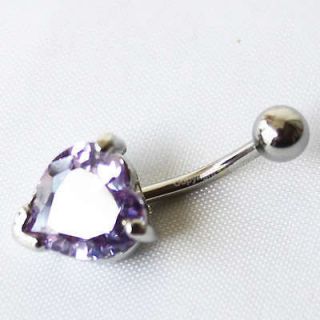   Rhinestones Crystal Curved Piercing belly button ring navel nail S21z7