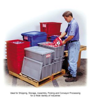 Bins, Totes & Containers  Containers Shipping  Stackable Plastic 