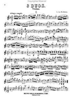 Look inside Three Duets for Violin and Cello   Sheet Music Plus