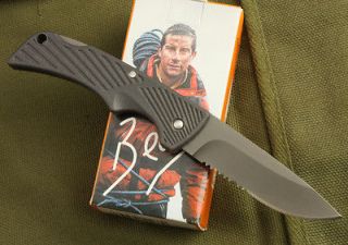 Gerber Folding Pocket Knife Camping Bear Grylls Survival Compact 