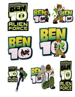 Ben 10 Iron On T Shirt Transfer Set Style BEN1001