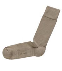 Solid Ultra Cushion Sole Mid Calf Socks  Tan