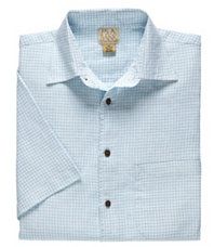 VIP Linen Point Collar Short Sleeve Pattern Sportshirt