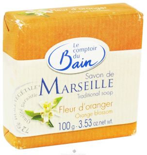 Le Comptoir du Bain   Traditional French Soap Orange Blossom   3.53 oz 