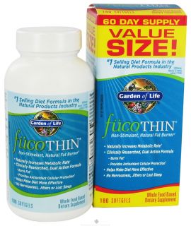 Garden of Life   FucoTHIN Concentrated Fucoxanthin   180 Softgels 