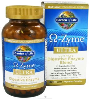 Buy Garden of Life   Omega Zyme Ultra Digestive Enzyme Blend   180 