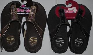 NEW Skechers Tone Ups Glitters Womens Wedge Sandal 38736 Bronze 