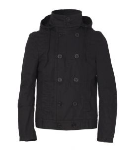 Isaac Pea Coat, , , AllSaints Spitalfields