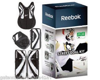 Reebok Steet Hockey Goalie Kit Includes Chest, 24 Leg Pads, Blocker 