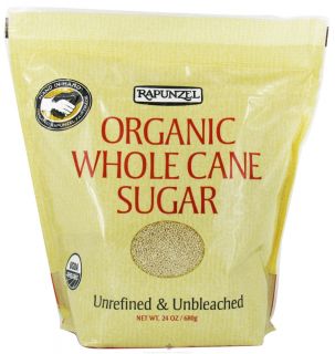 Rapunzel   Organic Whole Cane Sugar   24 oz. Unrefined & Unbleached
