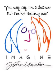 John Lennon The Beatles Imagine short sleeve t shirt