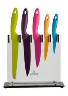 Home Homeware Kitchen Coloured Knife Block