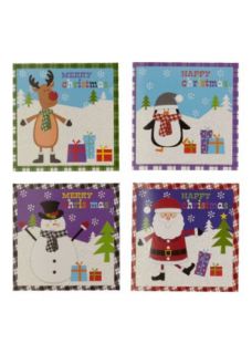 Matalan   Pack Of 30 Cartoon Print Xmas Cards