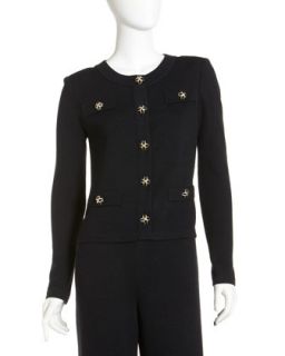 Santana Knit Jacket, Caviar   