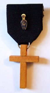 Mason Masonic Widow Slipper Church Funeral Mass Wake Ceremony Medal 