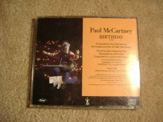 Paul McCartney  Birthday rare live promo CD single/ The Beatles 