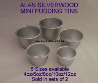   MINI PUDDING MOULDS / TINS CHRISTMAS PUDDINGS TRIO OF DESSERTS