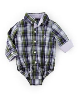 Plaid Shirtzie, Green, Size 2T 4T Months   