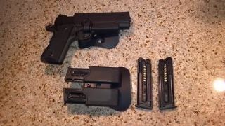 Sig Sauer 1911 22 W/ Rail IItac Paddle Holster & Magazine Pouch Mag 