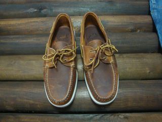red wing shoes boat DECK SHOES new in box light brown