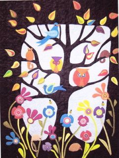 Bit of A Hoot   fun owl applique wall quilt PATTERN   Flying Fish