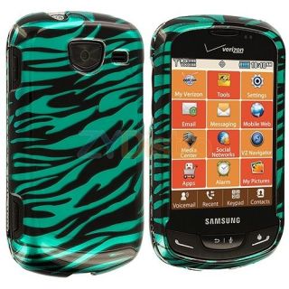 Baby Blue Zebra Hard Design Case Cover for Samsung Brightside U380 