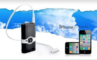 Handheld Portable Mini Projector for iPhone 4/ 4S DVD Players/ video 