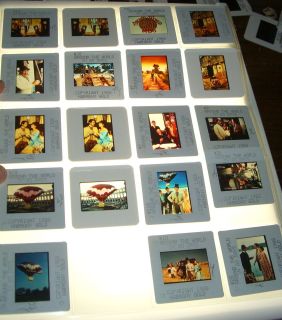 AROUND THE WORLD IN 80 DAYS TV SHOW LOT OF 35MM SLIDE TRANSPARENCY 