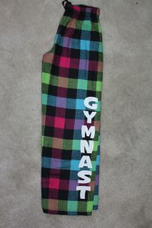 Gymnastics **GYMNAST** Neon Boxercraft flannel pants Youth Sizes