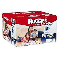 Huggies Simply Clean Baby Wipes   800 Pack