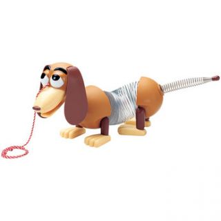 Delightful slinky pull along toy dog that is based on the character 