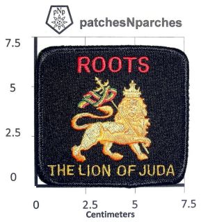 LION OF JUDAH ROOTS ROOT DAVID RASTAFARI SELASSIE MARLEY PATCH