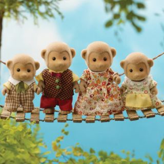 Kids will love this adorable Sylvanian Families Darwin Monkey family 