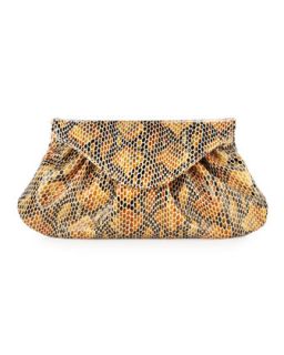 Lotte Snake Embossed Clutch Bag   
