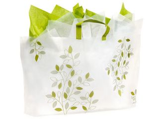 IVY LANE PLASTIC FROSTED shopping / gift bags (250 GRANDE 22X12X6)