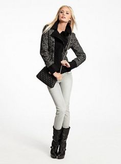 NWT GUESS by Marciano $328 Tweed Jacket Coat
