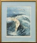12000 RARE 1931 LIMITED EDITION SIGNED LOUIS ICART SHOWCASING A WOMAN 