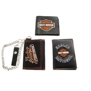 harley davidson trifold wallets in Clothing,  