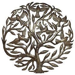 Newly listed Steel Drum Art from Haiti  24 Tree of Life Metal Wall 