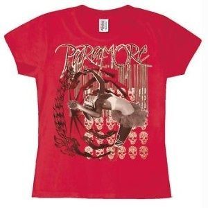 New Authentic Paramore Ballerina  Juniors T Shirt Size Large
